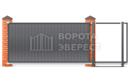 Ворота автоматические 3500×2500 Nice ВЭ-4739