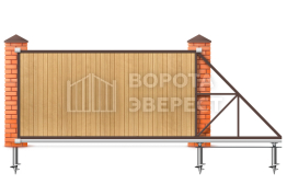 Откатные ворота 7 м 7000×1900 ВЭ-5804