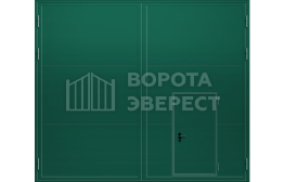 Ворота противопожарные EI-60 2500×2000 с калиткой ВЭ-3146