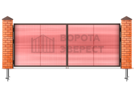 Ворота распашные дачные 3000×2750 ВЭ-2275